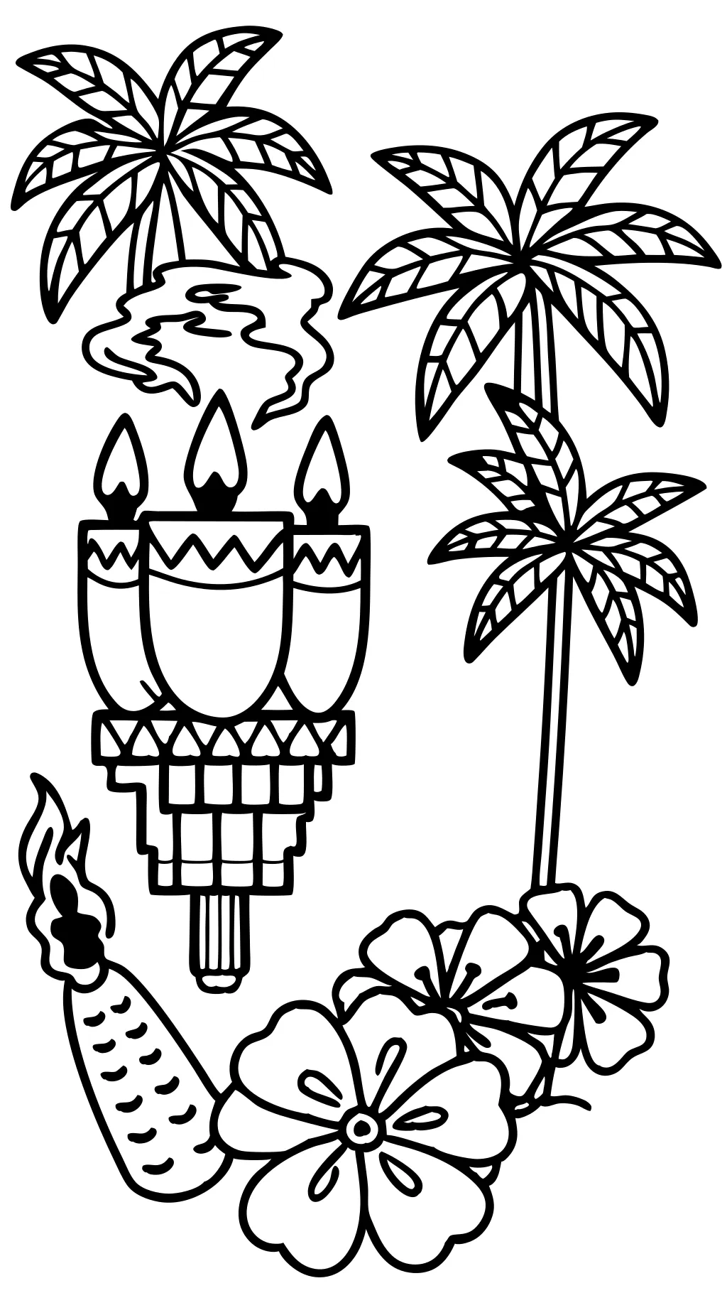 coloring pages luau